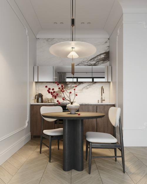 Проект однокомнатной квартиры 36 м 2 в ЖК павелецкая сити в Москве. 03