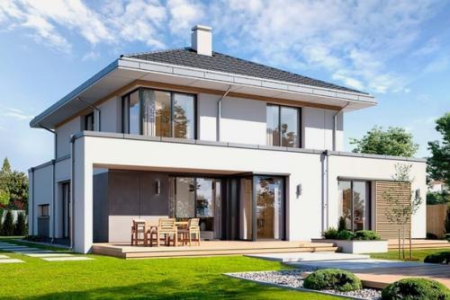 Эскизный проект современной, комфортной городской виллы. 02