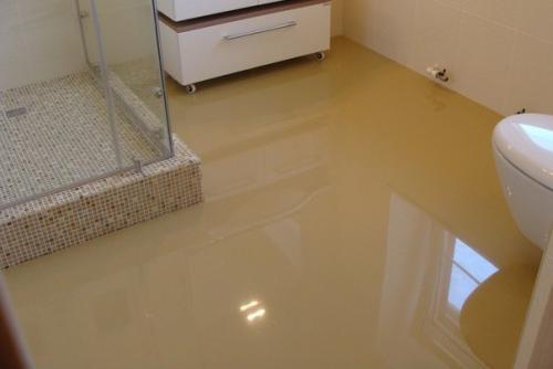 Декоративные наливные полы в интерьере квартиры. 06