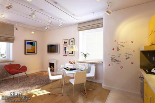 Проект квартиры в современном стиле для молодой пары из Санкт-петербурга. 02