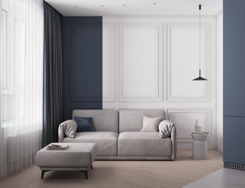 Кухня - гостиная в двух цветах! 08