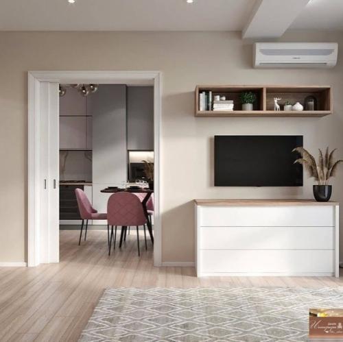 Идеальный дизайн квартиры в сером цвете. 09