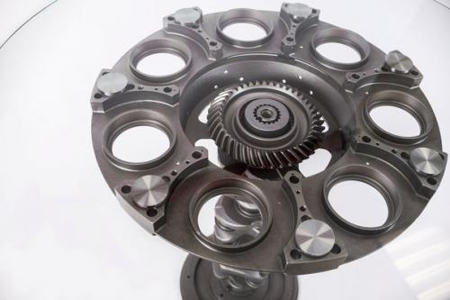 Неординарное и смелое решение для вашего интерьера - дизайнерский стол с необычным основанием из автомобильной запчасти. 01