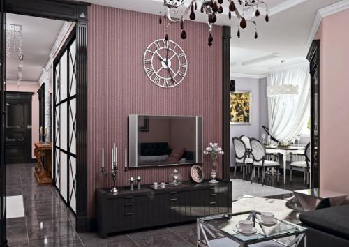 Нюансы цвета.  Дизайн - проект квартиры 95, 2 кв. 01