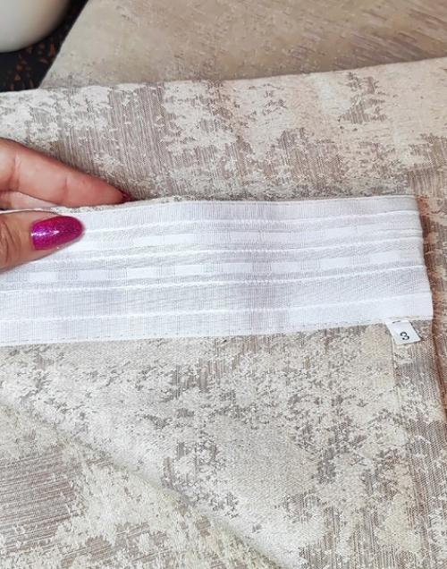 Шторы мрамор.  Комплект из двух готовых штор на шторной ленте всего за 1100 руб. 04