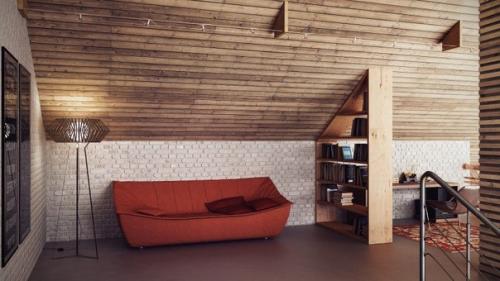 Элегантный интерьер в стиле промышленого лофта от белорусского дизайнера. 07