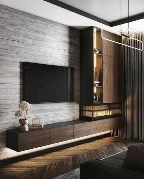 Варианты оформления гостиной. 02