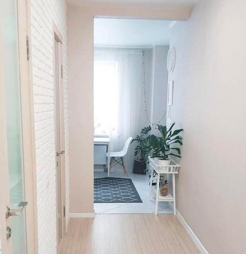 Интерьер прихожей. В белом цвете. 02