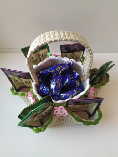 Мой очередной творческий декор для украшения интерьера вашего дома - празничная пасхальная корзинка. 04