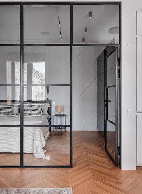 Интерьер квартиры с синими акцентами (60 кв. 06