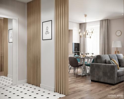 Warm.  Вот и обещанное продолжение - прихожая из проекта Reslerdesign_Warm. 01