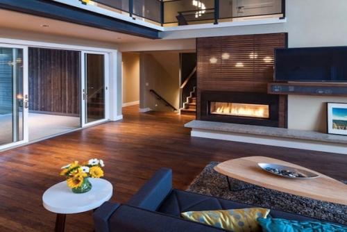 Натуральный камень и дерево в интерьере дома. 03