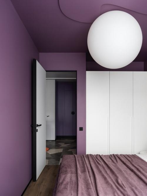 Креативный цветной интерьер 1-комнатной квартиры 40 м 2 в ЖК черная речка в Санкт-петербурге. 08