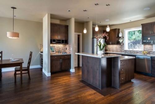 Натуральный камень и дерево в интерьере дома. 05