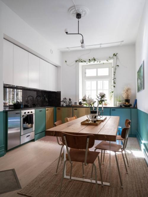 Скандинавский дизайн в квартире дома, построенного в 19 веке. 03