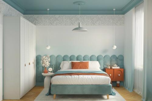 Цветной проект 1-комнатной квартиры 36, 3 м 2 (39, 8 м 2 с лоджией) в ЖК Дубровский в Пушкине (Санкт-петербург. 08