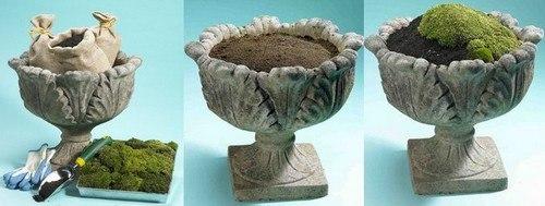 Украшения из мха в интерьере. 03