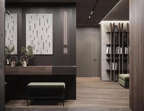 Интерьер большой кухни - гостиной. 03