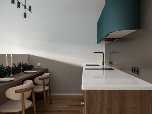 Интерьер квартиры - студии 32 м 2 в ЖК Jazz в Москве. 03