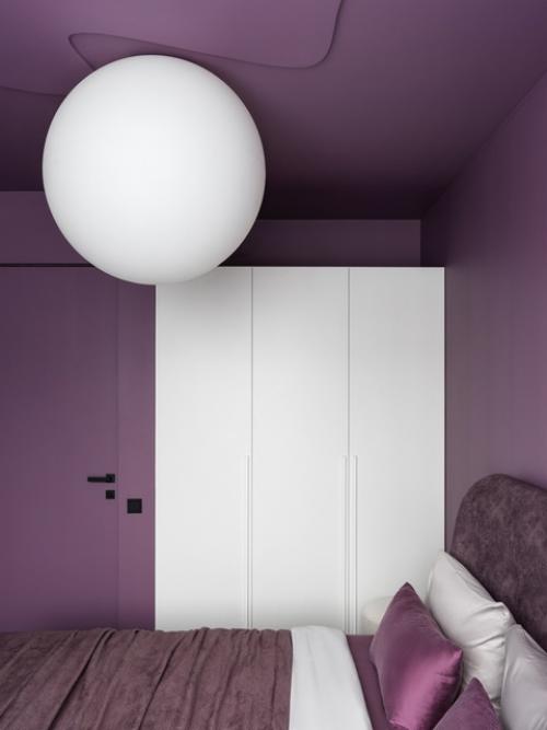 Креативный цветной интерьер 1-комнатной квартиры 40 м 2 в ЖК черная речка в Санкт-петербурге. 07