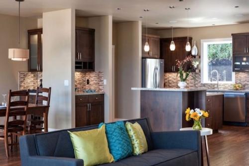 Натуральный камень и дерево в интерьере дома. 04