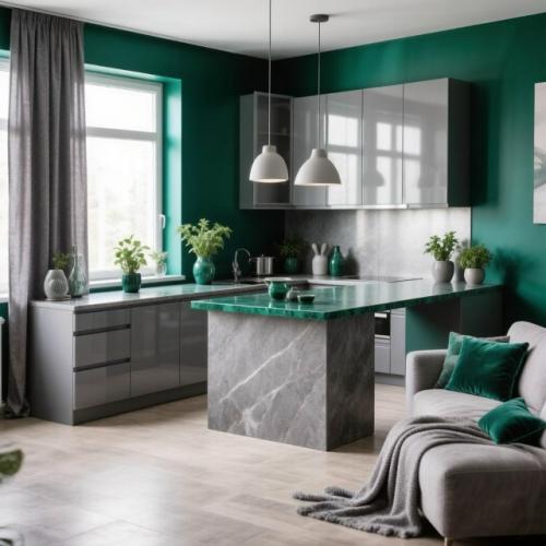 Делимся идеями, как создать стильное и уютное пространство на вашей кухне - гостиной. 01