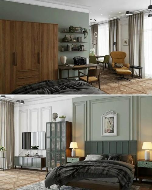 Атмосферный интерьер студии для писателя. 07