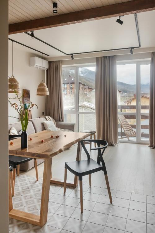 Интерьер квартиры - студии 36, 5 м 2 (+ балкон) в красной поляне, Сочи. 05