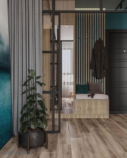 Стильный интерьер небольшой квартиры. 05