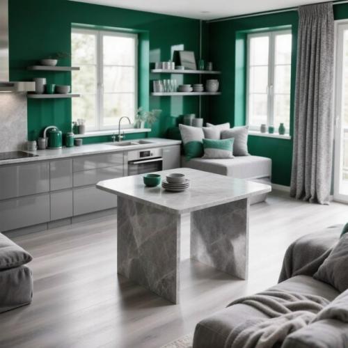 Делимся идеями, как создать стильное и уютное пространство на вашей кухне - гостиной. 03