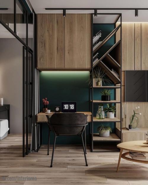 Стильный интерьер небольшой квартиры. 01