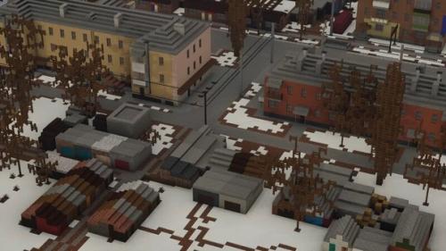 Энтузиаст город гуково в Minecraft воссоздал. 01