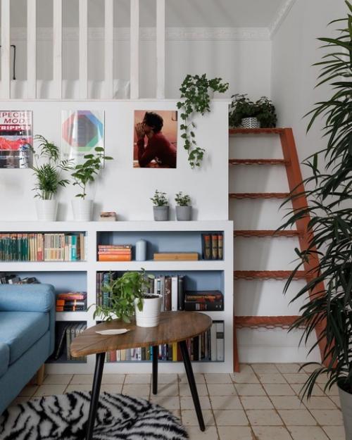 Стильный и атмосферный интерьер для девушки - юриста и ее рыжего котика. 05