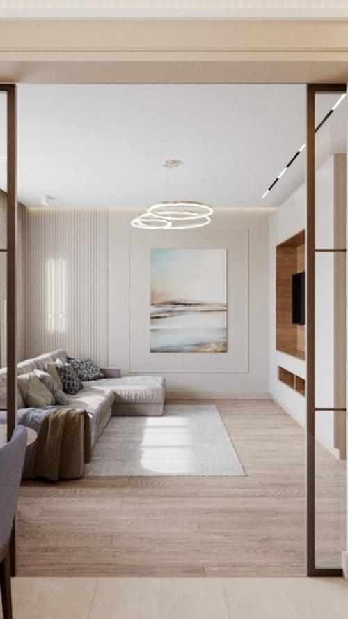 Проект квартиры для молодой семьи, город Воронеж. 01