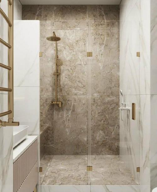 Квартира - студия, в которой кухня, гостиная и лоджия образуют просторное единое пространство. 08