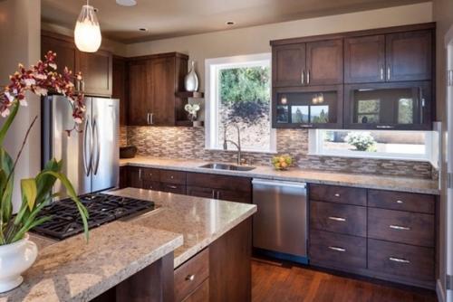 Натуральный камень и дерево в интерьере дома. 06