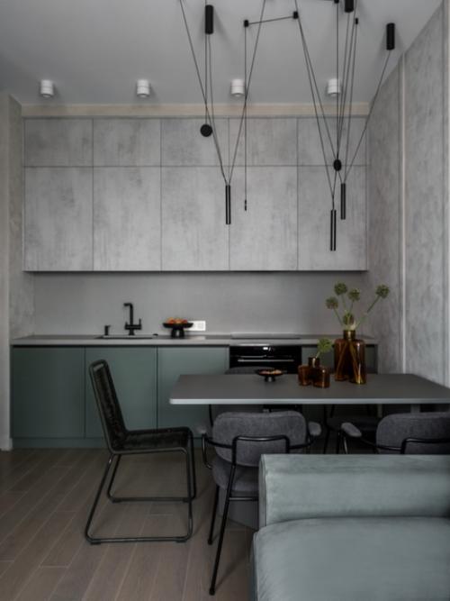 Интерьер 1-комнатной квартиры 48 м 2 в ЖК крылья в Москве. 01