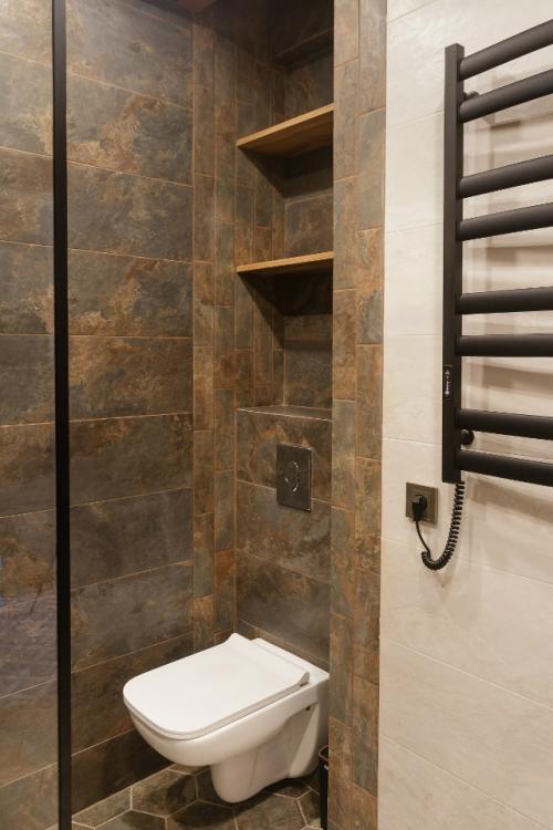 Интерьер квартиры - студии 36, 5 м 2 (+ балкон) в красной поляне, Сочи. 09