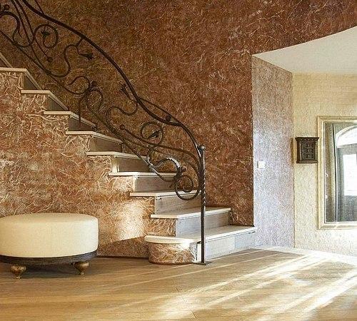 Венецианская декоративная штукатурка в интерьере квартиры. 05