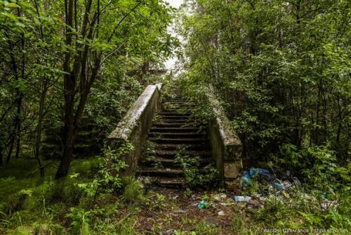 Это удивительное сооружение находится в лесу в тверской области недалеко от Калязина. 01