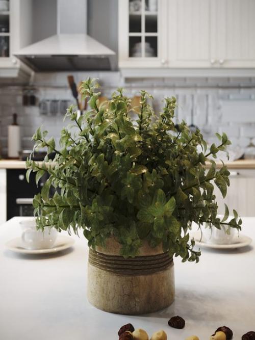 Скандинавский дизайн интерьера кухни 8 кв. 03