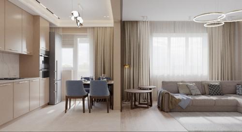 Проект квартиры для молодой семьи, город Воронеж. 02