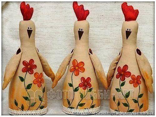 Курочки для украшения интерьера. 04
