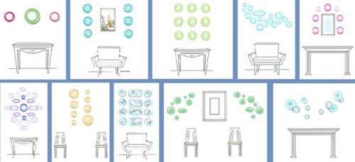 Как развесить настенные тарелки: 10 способов организации. 09