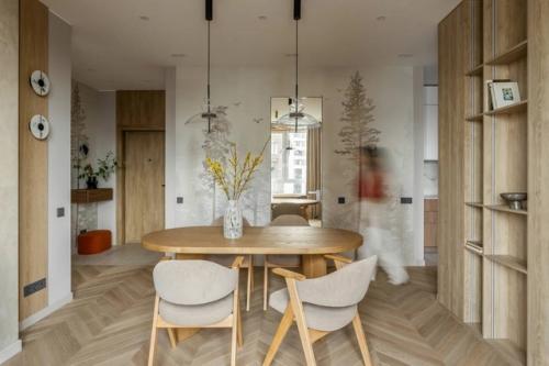 Квартира в природных тонах для мамы и сына - студента. 01