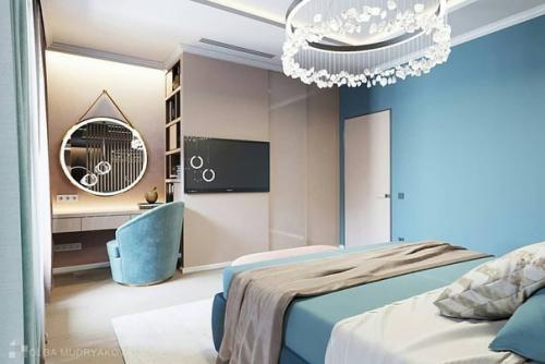 Дизайн - проект спальни с гардеробной. 01