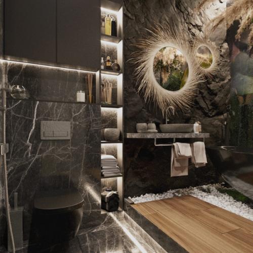 Давно мечтала создать интерьер с нотками этники, стиля ваби - саби и атмосферой спа. 01