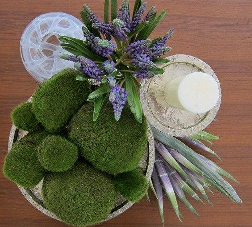 Украшения из мха в интерьере. 08