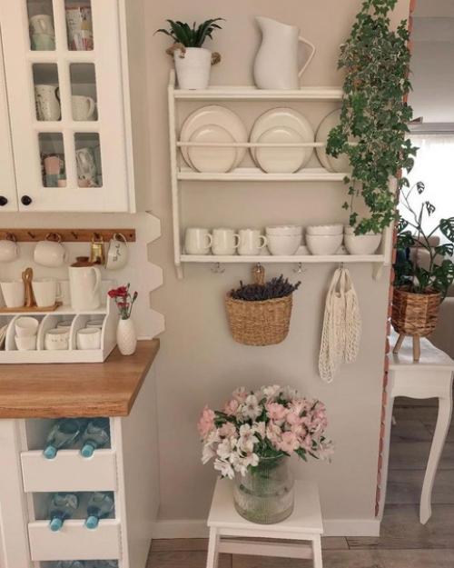 Скандинавский стиль идеален для маленькой кухни и кухни - гостиной в малогабаритной хрущевке или небольшой квартиры - студии. 04