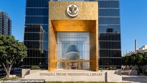 Дональд трамп показал концепт 50-этажной президентской библиотеки с комнатой для Air Force One внутри. 05